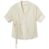 Compania Fantastica Topi & Bluze COMPAÑIA FANTÁSTICA Shirt 11319 - Ecru Bela | Shoptok.si