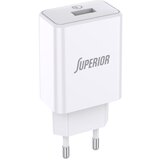 Superior kućni punjač SU-P101 Fast QC3.0 18W 3A/ bela Cene