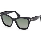 Tom Ford Elvira FT1217 01R Polarized ONE SIZE (55) Črna/Zelena | Shoptok.si