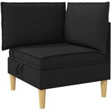  Set namještaja za dnevni boravak s jastukom 6 pcs Crna Tkanina | shoptok.hr