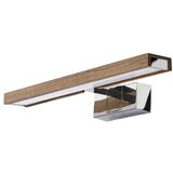  Brilagi-LED Kupatilsko osvetljenje za ogledalo WOODY MIRROR 3u1 LED/8W/230V IP44 hrom/hrast-orah | Eponuda.com