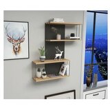 Hanah home Destan - Anthracite, Pine polica, (20813651) | Shoptok.si