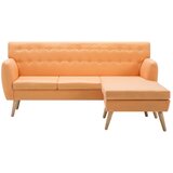  Kutna garnitura presvučena tkaninom 171,5x138x81,5cm narančasta | shoptok.hr