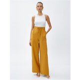 Koton Silky-textured Trousers with Tie Waist Wide Legs. | Shoptok.si