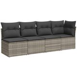 vidaXL 9-dijelni set vrtnih sofa od poliratana s jastucima sivi | shoptok.hr
