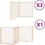  Vrata za pse s vratašcima 10 panela sklopiva 800 cm drvo topole | shoptok.hr