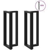  Noge za barski stol T-oblika 2 kom Crne 50x35x(100-101) cm Čelik | shoptok.hr
