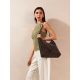 Sinsay Hobo torba od umjetne kože s ukrasnim zakovicama i kozmetičkom torbicom | shoptok.hr