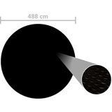  Pokrivač za bazen crni 488 cm PE | shoptok.hr
