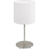 Eglo 54744 - Stona lampa ANADIA 1xE14/40W/230V bela/matni hrom | Eponuda.com