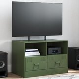  TV ormarić maslinasti 67 x 39 x 44 cm čelični Zelena Cijene