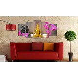  Slika - Golden Buddha and orchids 100x50 | shoptok.hr