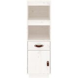  Visoka komoda bijela 34 x 40 x 108,5 cm od masivne borovine | shoptok.hr