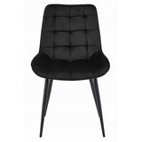  BERA stolica - crni baršun / crne noge x 2 | shoptok.hr