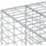  Gabionski uzdignuti krevet 2 pcs Srebrno 260 x 60 x 55 cm | shoptok.hr