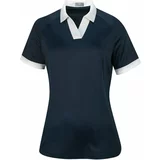 Callaway Womens Short Sleeve V-Placket Colourblock Polo Peacoat XL