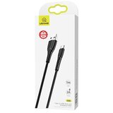 Usams Podatkovni kabel in polnilec U35 (USB - microUSB, 2A, podpora za hitro polnjenje, 100 cm, proti lomljenju) ČRNA SJ365USB01 | Shoptok.si