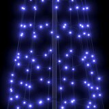 vidaXL LED božično drevesce med 800 LED Modra 400 cm elezo | Shoptok.si