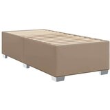 vidaXL Box spring postelja z vzmetnico kapučino 80x200 cm umetno usnje, (21321112) | Shoptok.si