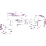  3-dijelni set sofa s jastucima tamnozeleni baršunasti | shoptok.hr