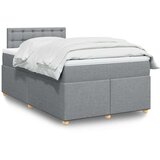 Krevet s oprugama i madracem svjetlosivi 120x190 cm od tkanine | shoptok.hr