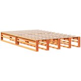 Knjižna postelja brez vzmetnice vošč. rjava 135x190 cm borovina, (21653621) | Shoptok.si