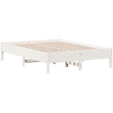  Okvir kreveta bez madraca bijeli 140 x 190 cm masivna borovina | shoptok.hr