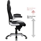 MID.YOU GAMING STOL tekstil siva, črna | Shoptok.si