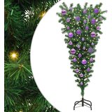  Obrnjen umetni predhodno osvetljen božični drevesec s setom kroglic | Shoptok.si