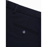 Ombre Spodnie męskie eleganckie chino o klasycznym kroju - granatowe | Shoptok.si
