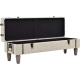 In klop za shranjevanje trden les in jeklo 111x34x37 cm | Shoptok.si