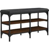  The Living Store Klop za čevlje rjavi hrast 82x32x47 cm inženirski les - Klop Za Čevlje, (21444086) | Shoptok.si