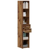 Police za knjige s ladicama Staro drvo 30 x 42.4 x 185.2 cm | shoptok.hr
