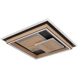 Globo LED stropna svjetiljka Lagerta (32 W, D x Š x V: 41 x 41 x 7,6 cm, Smeđa, crna, Topla bijela) Cijene