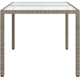  Vrtni stol 150x90x75 cm od kaljenog stakla i poliratana sivi | Eponuda.com