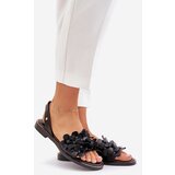 Zazoo Leather Sandals On Flat Heel | Shoptok.si