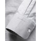 Ombre Men's SLIM FIT shirt in decorative fabric with pocket - grey | Eponuda.ba