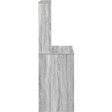 vidaXL Radni stol s policama siva boja hrasta 100x45x140 cm drveni | shoptok.hr