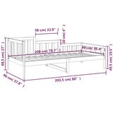  Dnevni ležaj 90 x 200 cm od masivne borovine | shoptok.hr