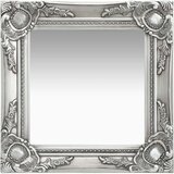 vidaXL Zidno ogledalo u baroknom stilu 40 x 40 cm srebrno Cijene
