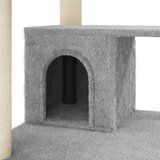  Penjalica za mačke sa stupovima za grebanje svjetlosiva 183 cm | Eponuda.com
