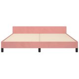  Okvir za krevet s uzglavljem ružičasti 180x200 cm baršunasti | shoptok.hr