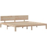  Okvir kreveta s uzglavljem 200 x 200 cm od masivne borovine | shoptok.hr