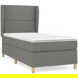 Maison Chic Box spring postelja - Vzmetna postelja z vzmetnico temno siva 90x190 cm blago SL1064, (21910110) | Shoptok.si