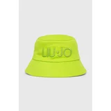 Liu Jo Bombažni klobuk zelena barva