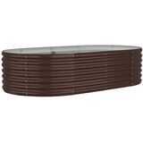 Furnova Visoka greda iz prašno premazanega jekla 152x80x36 cm rjava, (21921152) | Shoptok.si