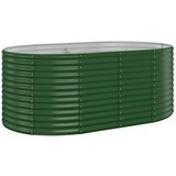 Furnova Visoka greda iz prašno premazanega jekla 175x100x68 cm zelena, (21919880) | Shoptok.si