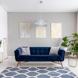 Luster na sajli HELEN 1xE27/15W/230V prečnik 40 cm siva/srebrna | Eponuda.com