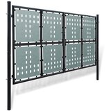 Crna jednokrilna ogradna vrata 300x150 cm | shoptok.hr