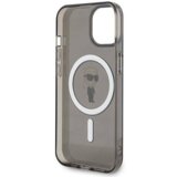  originalen karl lagerfeld za iphone 15 KLHMP15SHFCKNOK hardcase ovitek zaščita z magsafe karls full body - prozorno črn | Shoptok.si